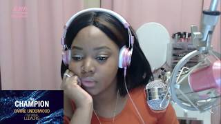CARRIE UNDERWOOD - THE CHAMPION FT. LUDACRIS (OFFICIAL LYRIC VIDEO REACTION)