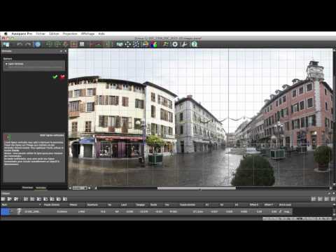 Autopano : Utiliser l'outil Lignes verticales