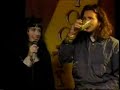 ed vedder drinking bile beer on the jim rose circus, during lollapalooza 1992

more info:

jim rose: the bile-drinking contests started with [soundgarden's ] chris cornell. there's an act in our show where one of my members?and it would be a different one every day, because no one can do it really twice in a row?would force seven feet of tubing into their stomach through their nose, and we would pump in beer, ketchup, and mayonnaise. then it was sucked back out, and the result became known as bile beer. one early stop on lollapalooza, chris came up and drank it. the very next day, eddie came up and did it. then for two days after, [ministry's] al jourgensen came back on and did it. he started telling eddie and chris that he's drank more than they have. well, chris bowed out. but eddie's right there every day drinking this stuff. at the end of the tour, eddie says, 