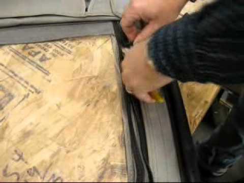 how to fix a zipper on a tent door