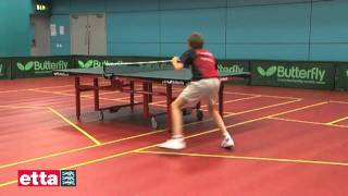 Работа ног в настольном теннисе - обучение