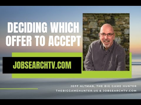 how to decide to accept a job