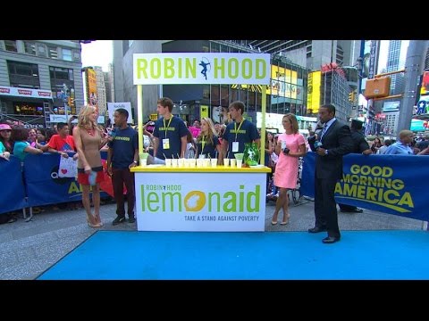 Robin Hood 'Lemon-Aid' Stand opened by Lara Spencer