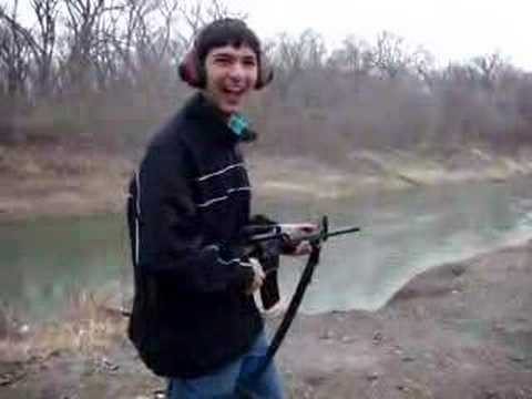 Shooting a M4A1 Carbine