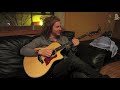 Travis exercises his songwriting skills while Danny listens