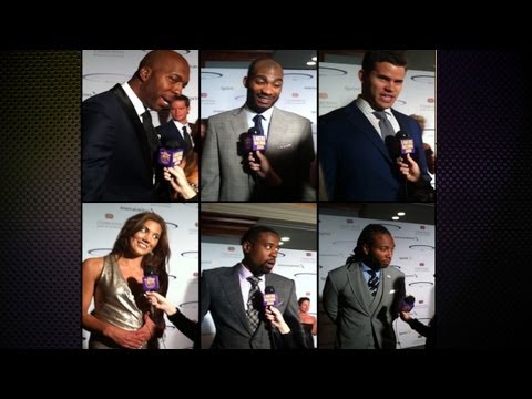 lakers - [5/20/13] LakersNation.com's Serena Winters made it out to this year's Sports Spectacular 2013, honoring Hope Solo, Chris Paul, Jason Collins, Colin Kaeperni...