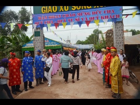 Đức Cha Phêrô giảng lễ: Đặt viên đá xây dựng nhà thờ Sông Xoài, ngày 19.5.2016