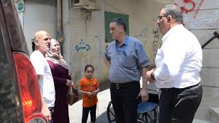 جولة تفقدية في مخيم العزة