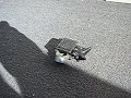 this is the coolest solar powerd robot i have right now. the circuit is the improved b.b.pv or bare bones photovore, by wilf. as found on j.wolfgang's site. this is a very simple bot, and an easey circuit to build if you want to step up from a fred.