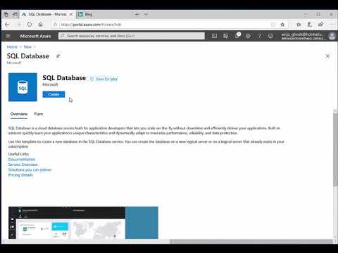 Azure SQL Database Create and Connect – Wriju's Blog
