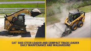 Cat® Skid Steer and Compact Track Loader D3 Series | Daily Maintenance Overview