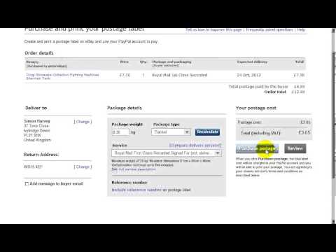 how to print shipping label on ebay