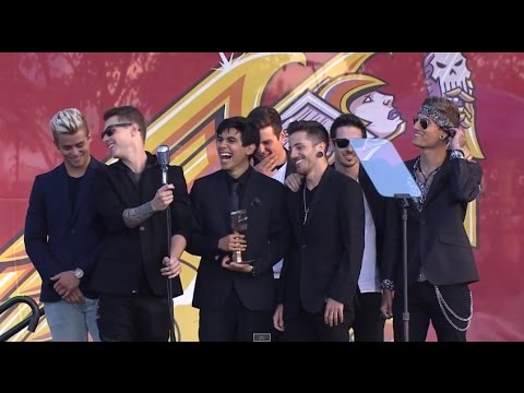Crown The Empire win the APMA for Breakthrough Band, presented by Yellowcard