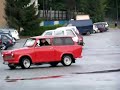 A little drifting practice with a serial Trabi