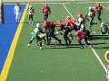 Vitt drags tacklers to the 1 yard line