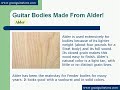 Guitar Wood Differences and Tone Factors