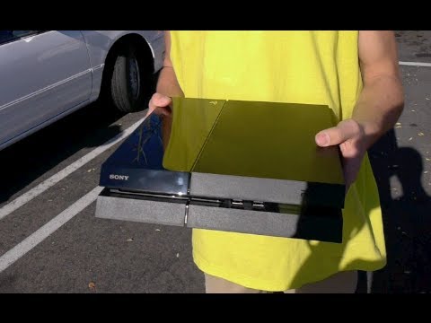smashing - Using a baseball bat and a truck, we attempt to smash the new Playstation 4 console. FACEBOOK: https://www.facebook.com/pages/TechRax/192119757502890 TWITTER...