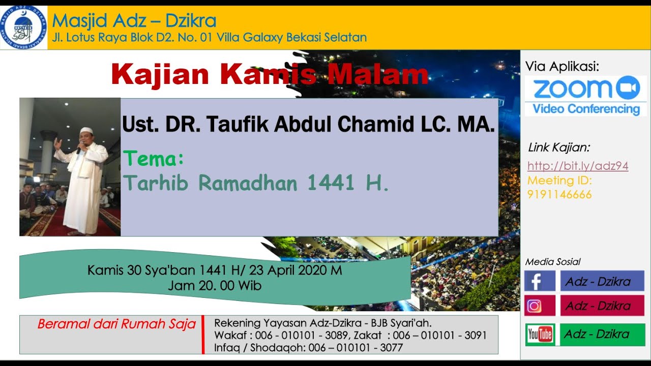 Tarhib Ramadhan 1441 H