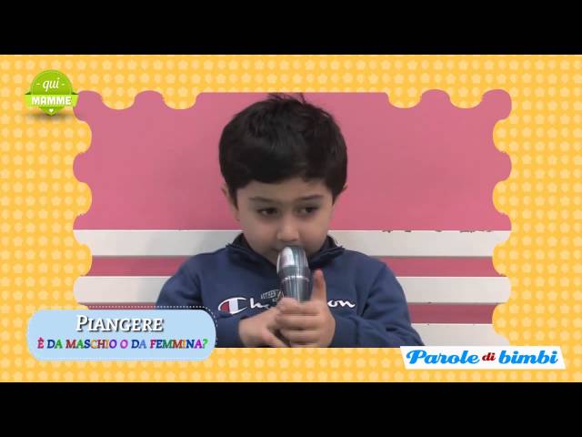 Parole di bimbi: piangere è da maschio o da femmina?