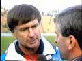 Sepp Piontek interviewes efter 1-3 mod Rumænien 1989