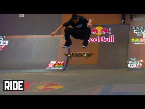Tony Manfre - Top skateboarders showcase their skills in five qualifying heats at Tampa Pro 2010. Featuring: Ryan Sheckler, Ryan Decenzo, Tony Manfre, Grant Taylor, Justin...