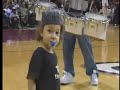 julian at 19 months old, performs at a cleveland cavalier's basketball game with the united drum line!