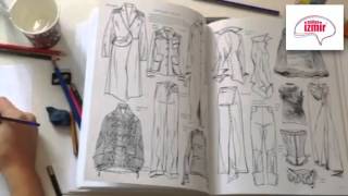 Moda Tasarım Stilistlik Elbise Çizim- Renklendir