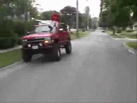 Ghost Ride Fail Flop Guy Crashes Truck