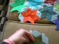 English paper piecing with quilt patis