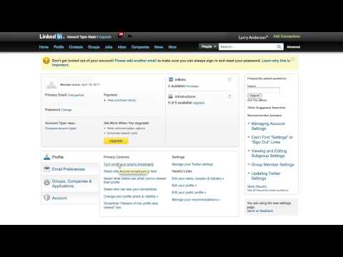 how to update linkedin profile