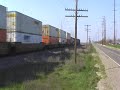 Nice Rollby &amp; Horn Salute from a BNSF Z-train Near Denair,CA