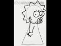 Learn to Draw Maggie from the Simpsons