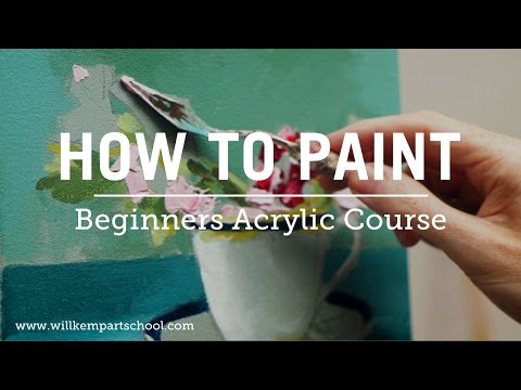 how to learn to paint with acrylics