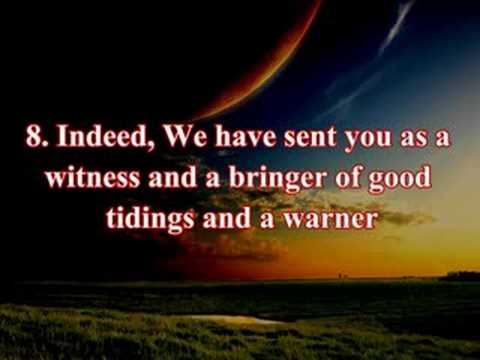 Surah 48: Al-Fath (The Victory): Verses 1-14