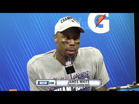 Video: James White Patriots-Rams Super Bowl 53 victory press conference