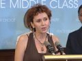 Molly Secours speaking at Nancy Pelosi Press Conference August 2009