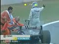 Dramatic retirement for Mika Hakkinen on last lap