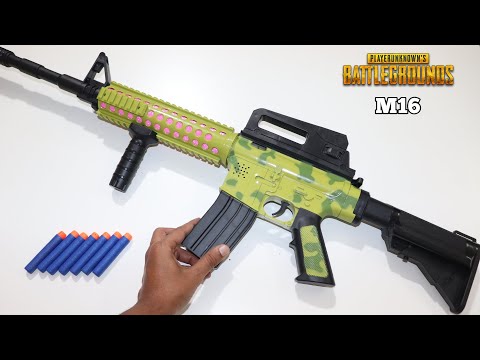 Pubg Mobile Toy Gun M16 Unboxing & Testing | pubg Toys