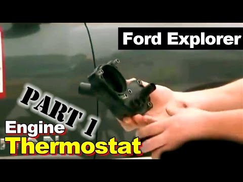2002 Ford Explorer Thermostat Housing Coolant Leak Repair Part 1