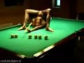 Flexible sexy pool player