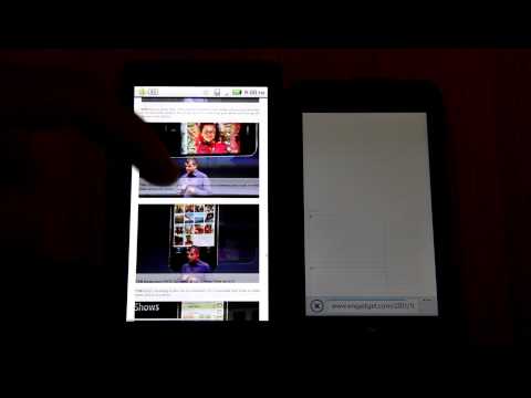 DroidX vs HTC Trophy with Mango browser test