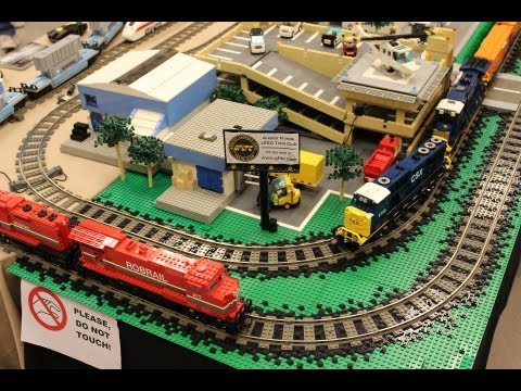 Train - The Greater Florida LEGO Users Group's train interest group put on a magnificent display at the 23rd HB Plant RR Historical Society's Train show. In it I deb...