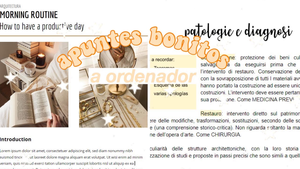 apuntes bonitos a ordenador ✨