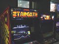 the boardwalk amusement park in downtown santa cruz, california, by the beach has a great arcade. in it is a classics section. i suddenly felt like i was 15 again. :) i only wish i had had a full day to play just there. games in the video, in order: - stargate - space invaders - robotron 2084 - frogger - kung fu master - tron (the original) - ms. pacman - donkey kong (introducing mario) ...and the wall o wireframe graphix: - battlezone - star wars - space duel - tempest!!! also outside the ...