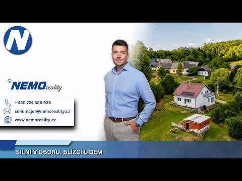 Video Prodej rodinného domu s garáží a pozemky o výměře 2 312 m² – Jelemek, Nebahovy I od 1.9.2026