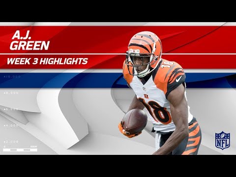 Video: A.J. Green's 10 Catches, 111 Yards & 1 TD! | Bengals vs. Packers | Wk 3 Player Highlights