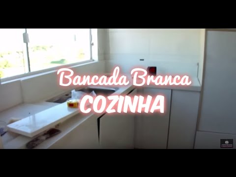 INSTALAÇÃO DAS BANCADAS QUARTZO BRANCO DA COZINHA - TV Casa Clean
