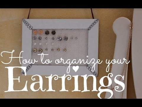 how to organize earrings