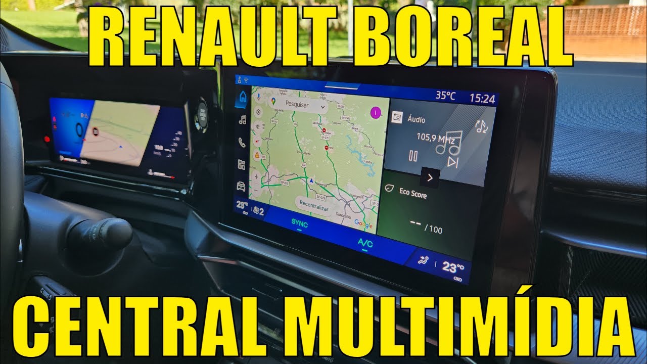 Central multimídia Renault Boreal - Sistema Google embarcado