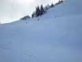 Lauren 1st pow ride attempt - slo mo stack